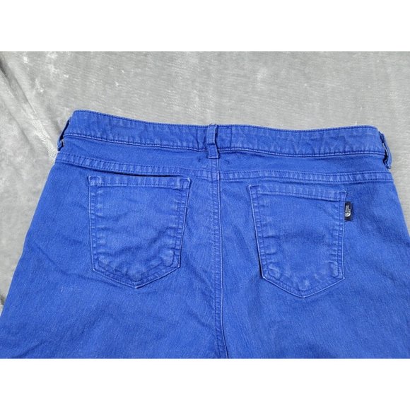 Women The North Face Slim Straight Leg Stretch Denim Jeans purplish Blue Size 10 - Picture 7 of 8